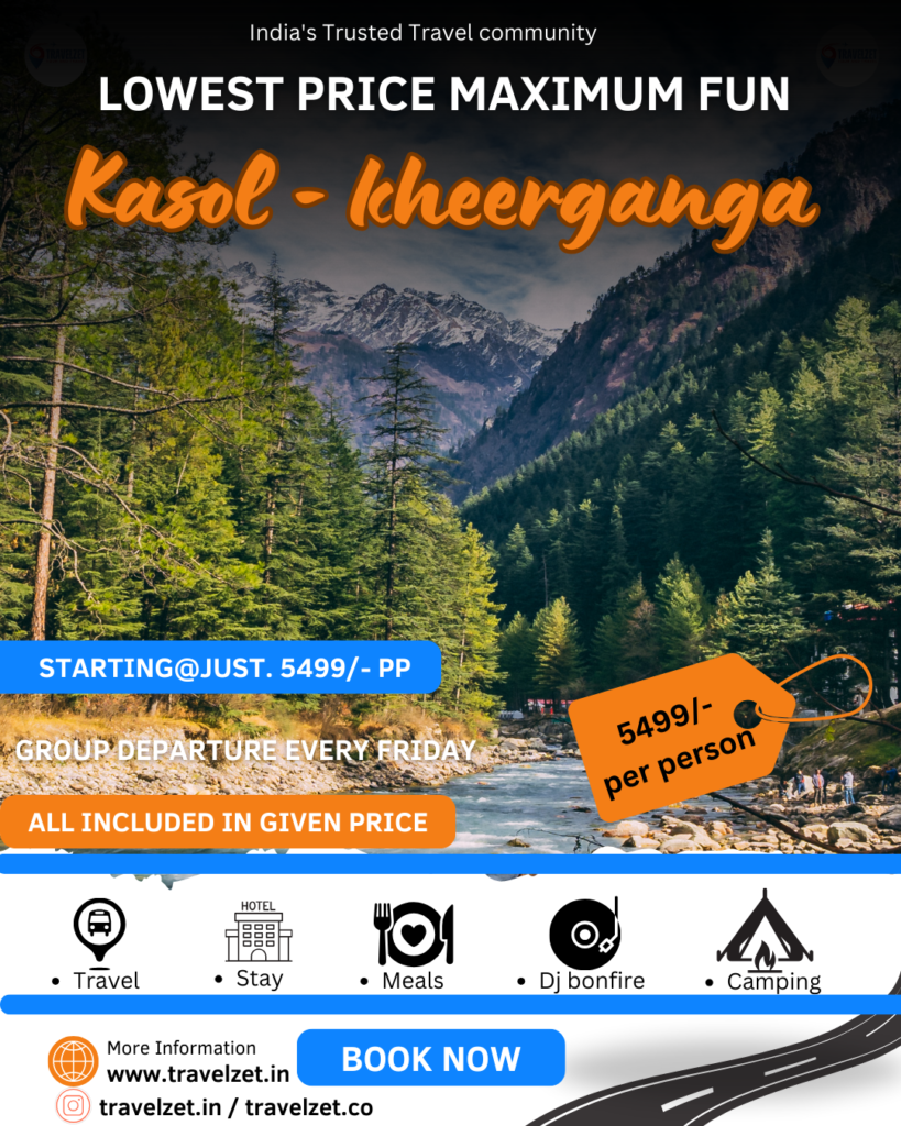 4N5D Kasol KheergangaGroup Trip Banner by TravelZet
